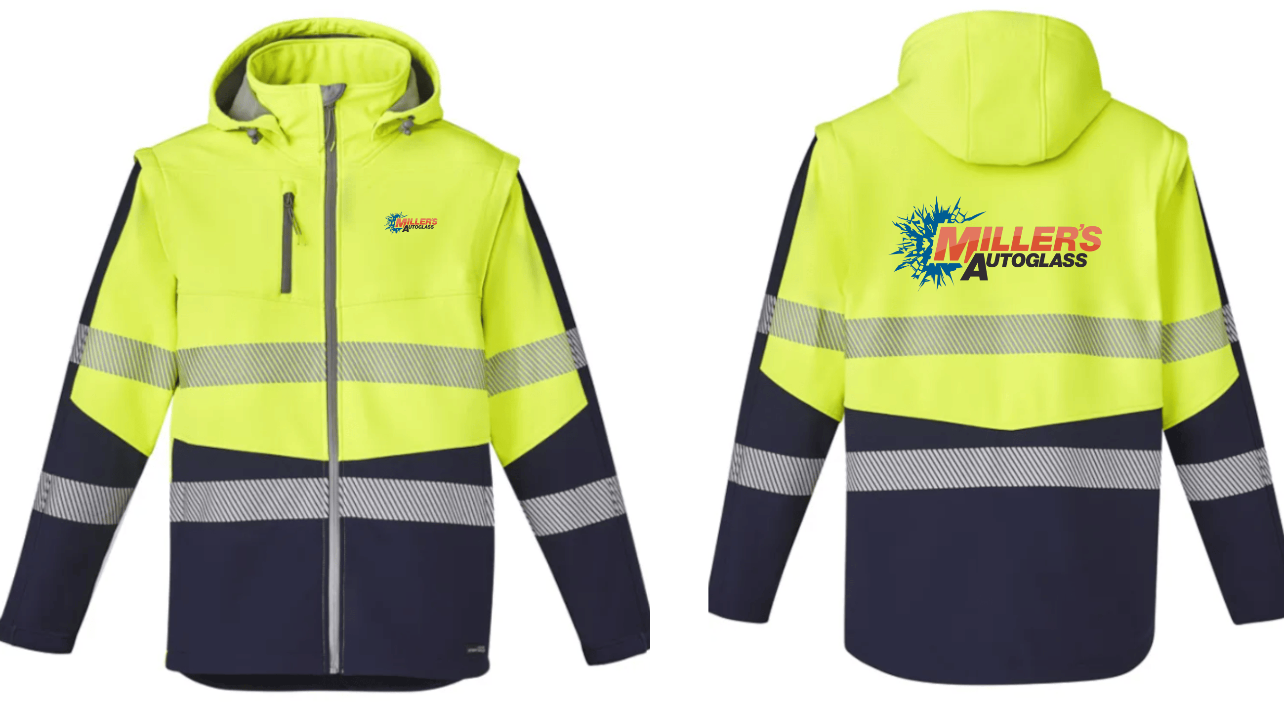 Millers Autoglass Unisex 2 in 1 Stretch Softshell Jacket ZJ453